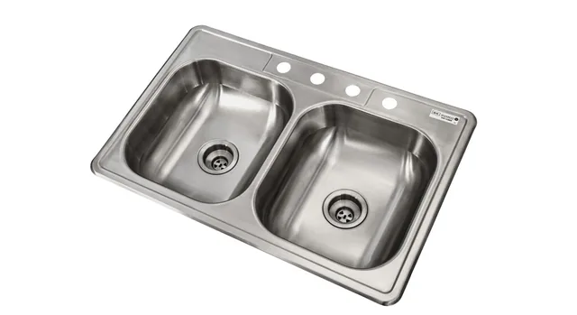 BK Resources DDI2-1416628 — Drop-In Sink, 33"W x 22"D x 6"H, stainless steel