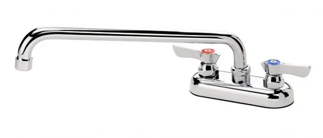 Krowne 11-412L — Deck-Mount Faucet, 4"" Centers, 12" Spout