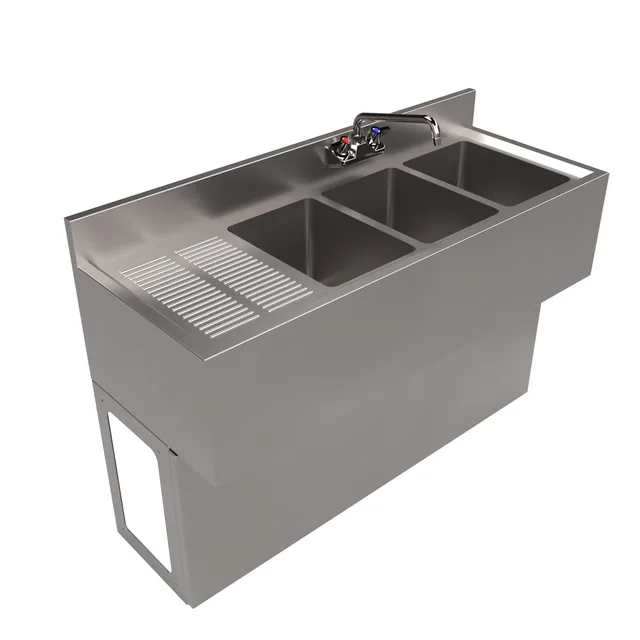 BK Resources UBB-18-348LS — Underbar Unit, stainless steel