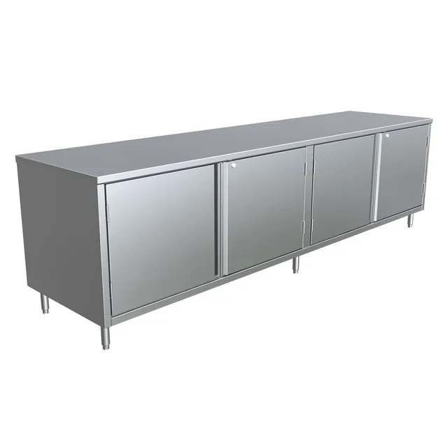 BK Resources CST-30120HL2 — Cabinet Base Work Table, 120"W x 30"D x 34.75"H, stainless steel