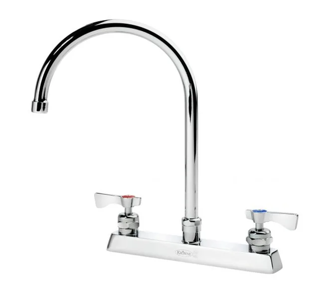Krowne 15-502L — Deck-Mount Gooseneck Faucet, 8"" Centers, 8.5" Spout