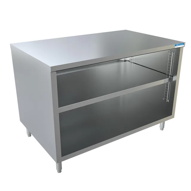 BK Resources CST-3048 — Cabinet Base Work Table, 48"W x 30"D x 34.75"H, 14-ga 304 stainless steel