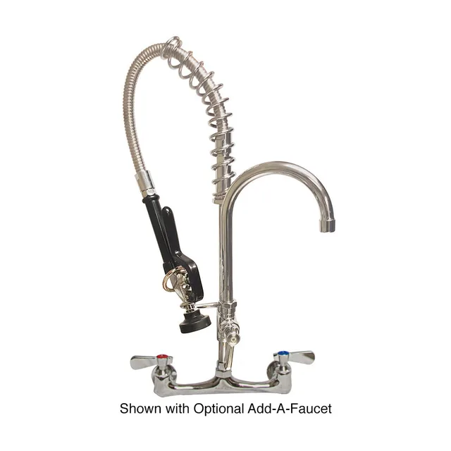 BK Resources BKF-VSMPR-MINI — Pre-Rinse Faucet Unit, chrome-plated brass