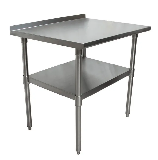 BK Resources VTTR-3030 — Riser-Top Work Table, 18-ga stainless steel