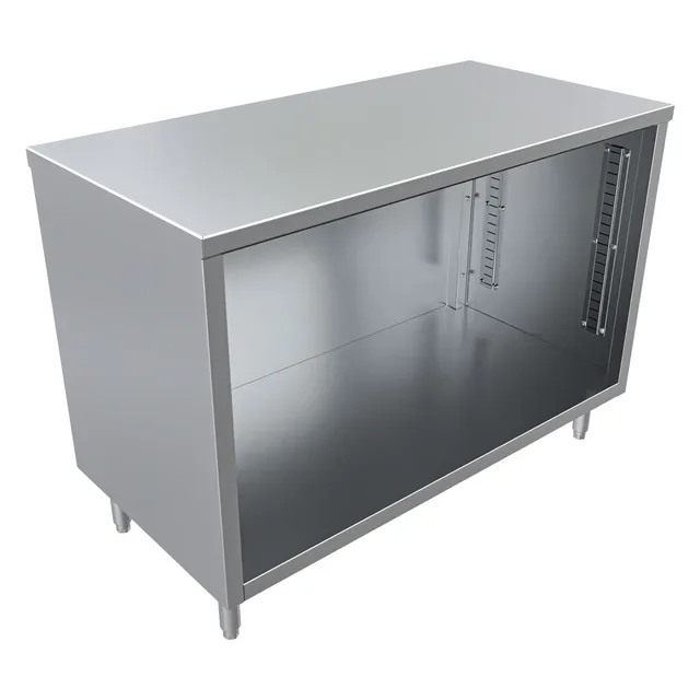 BK Resources CST-2448 — Cabinet Base Work Table, 48"W x 24"D x 34.75"H, 14-ga 304 stainless steel