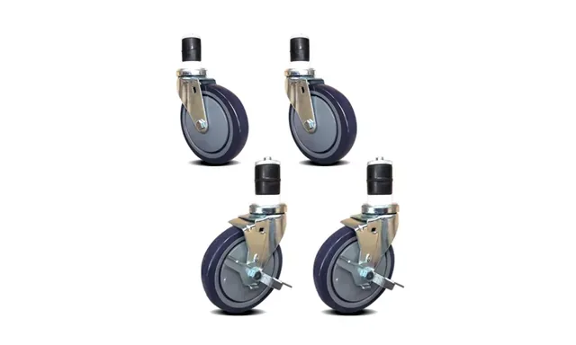 AmGood AMG5in.CASTERS(SETOF4) — Work Table with Casters, stainless steel