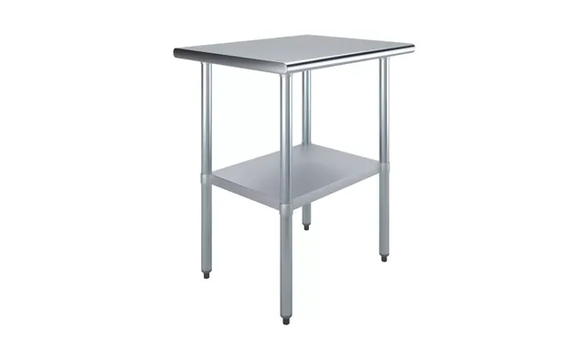 AmGood AMGWT-2430 — Work Table, 30"W x 24"D, 18-ga 430 stainless steel