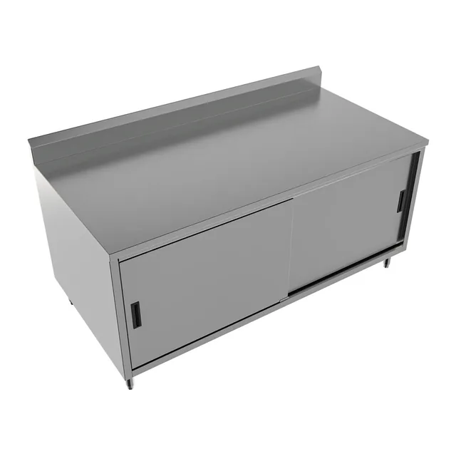 BK Resources CSTR5-3672S — Cabinet Base Work Table, 72"W x 36"D x 39.75"H, stainless steel