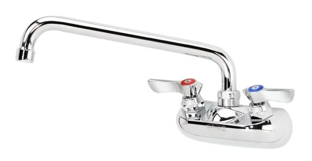 Krowne 10-410L — Wall-Mount Faucet, 4"" Centers, 10" Spout