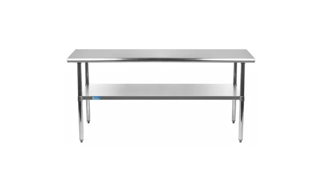 AmGood AMGWT-3660 — Work Table with Undershelf, 18-ga 430 stainless steel