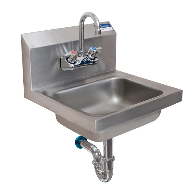 BK Resources BKHS-W-1410-PT-G — Hand Sink, 17"W x 15.5"D, stainless steel