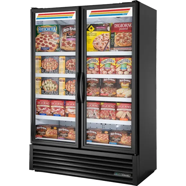 True FLM-54F~TSL01 — Reach-In Freezer with 2 Glass Doors, 53.88"W x 30.38"D x 79"H, 43.62 cu ft
