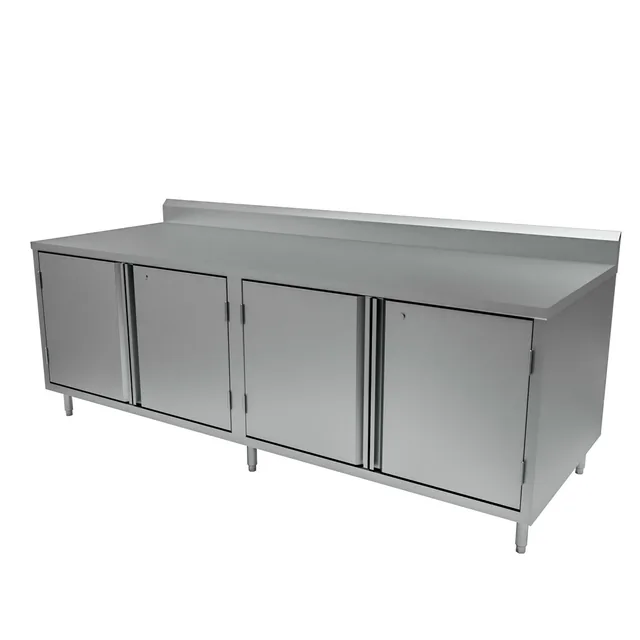 BK Resources CSTR5-3684HL — Cabinet Base Work Table, 84"W x 36"D x 39.75"H, stainless steel