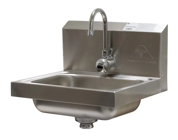Advance Tabco 7-PS-53 — Wall-Mount Hand Sink, 9"W x 9"D, 20-ga 304 stainless, sensor