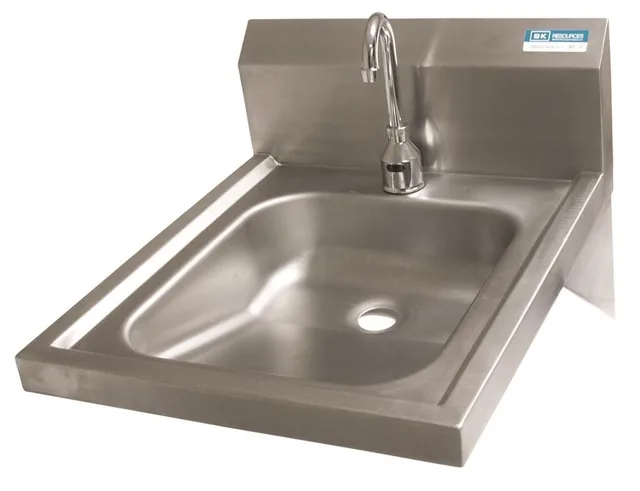 BK Resources BKHS-ADA-D-1-P-G — ADA Wall-Mount Hand Sink, 20-ga 304 stainless, sensor