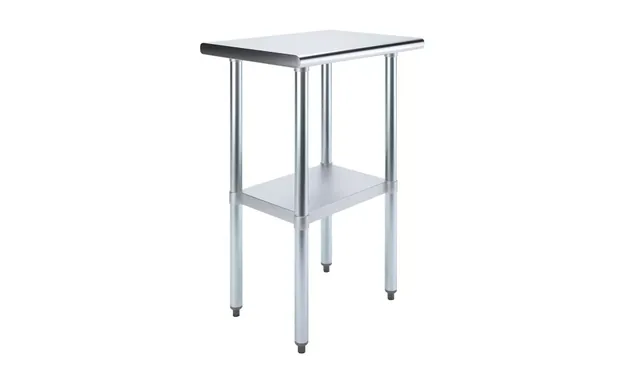 AmGood AMGWT-1824 — Work Table, 24"W x 18"D, 18-ga 430 stainless steel