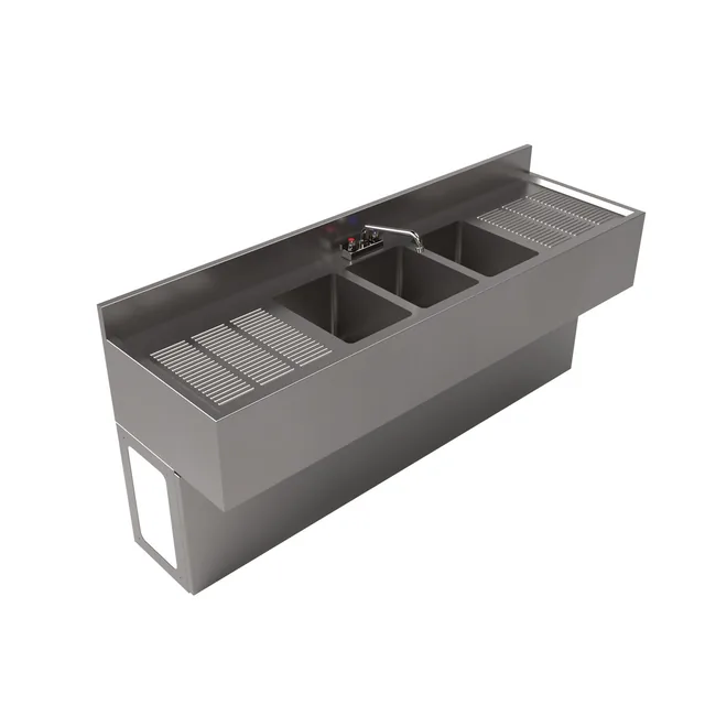BK Resources UBB-21-372TS — Underbar Unit, stainless steel