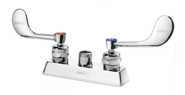 Krowne 15-3XXL-W — Deck-Mount Faucet, 4"" Centers