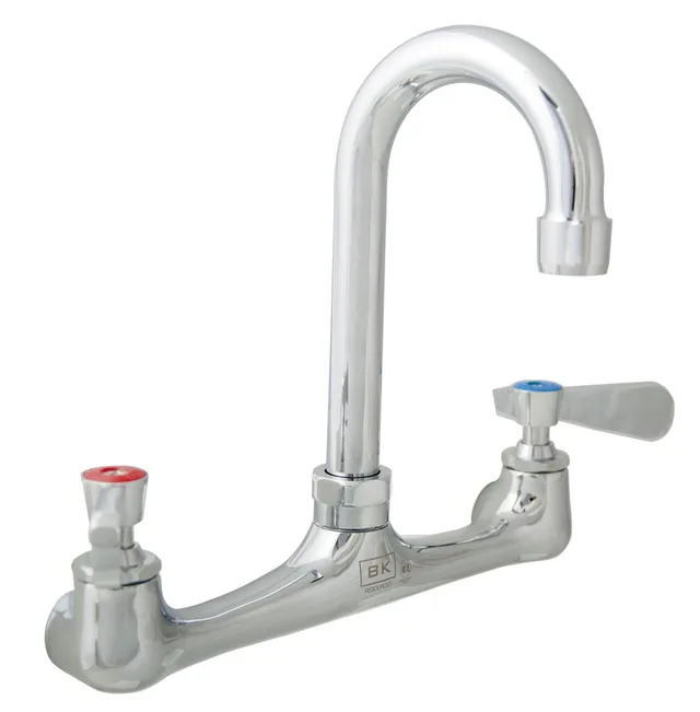 BK Resources BKF-8W-5G-G — Splash-Mount Faucet, 5" Spout