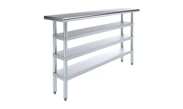 AmGood AMGWT-1460-3SH — Work Table, 60"W x 14"D, 18-ga 430 stainless steel