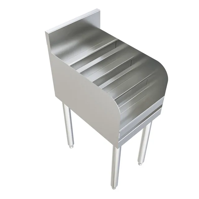 BK Resources UB4-18-LD12 — Underbar Liquor Display, 12"W x 18"D x 32.5"H, 18-ga 304 stainless steel