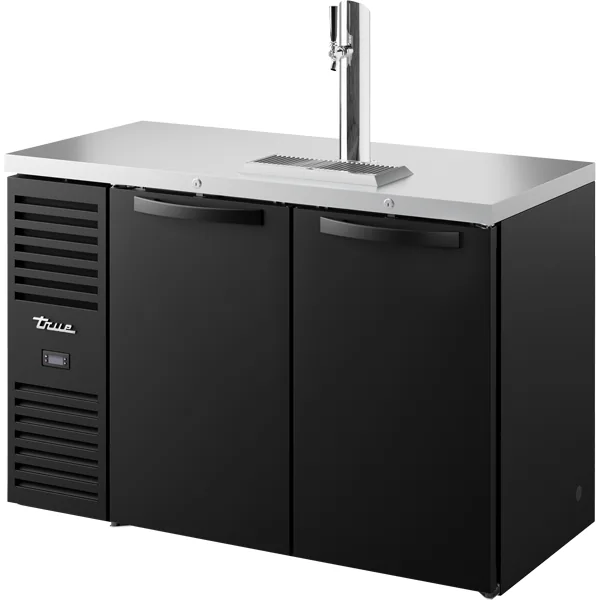 True TDR52-RISZ1-L-B-SS-1 — Back Bar Refrigerator with 2 Doors, 52"W x 24.88"D