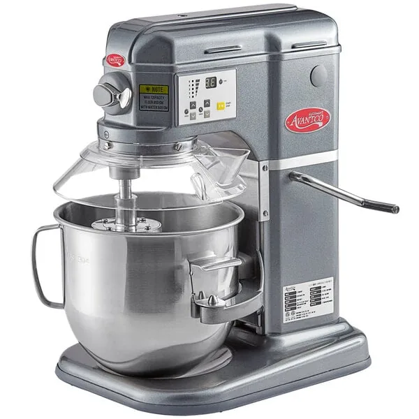 Avantco MIX8GGY — Planetary Mixer, 12"W x 16"D x 19"H, 8-qt, 0.8 HP