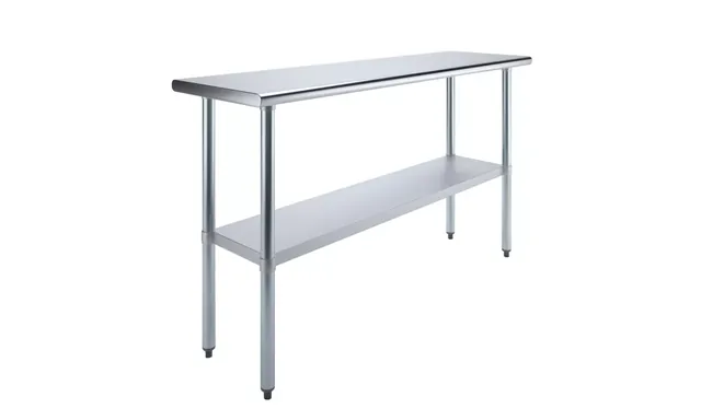 AmGood AMGWT-1860 — Work Table, 60"W x 18"D, 18-ga 430 stainless steel