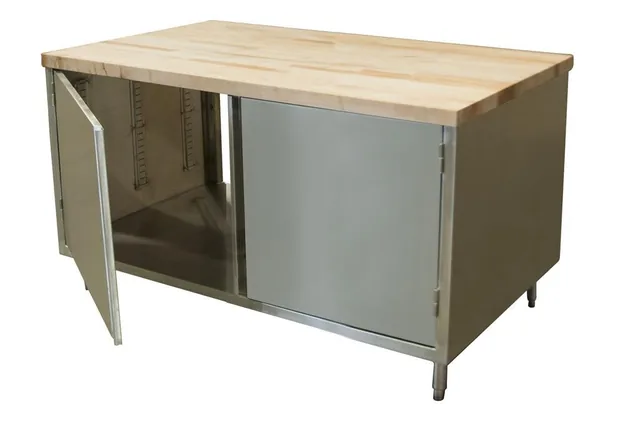BK Resources CMT-3060H2 — Cabinet Base Work Table, 60"W x 30"D x 34.75"H, stainless steel