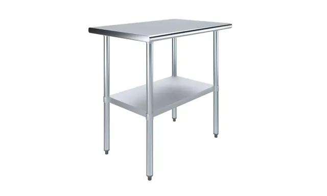 AmGood AMGWT-2436 — Work Table, 36"W x 24"D, 18-ga 430 stainless steel