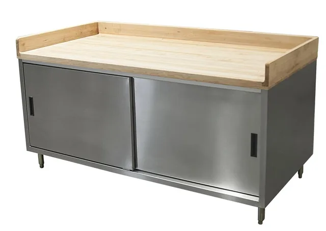 BK Resources CMBT-3672S — Cabinet Base Work Table, stainless steel