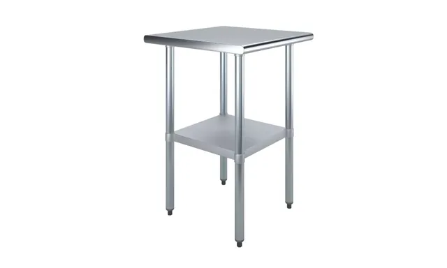 AmGood AMGWT-2424 — Work Table, 24"W x 24"D, 18-ga 430 stainless steel