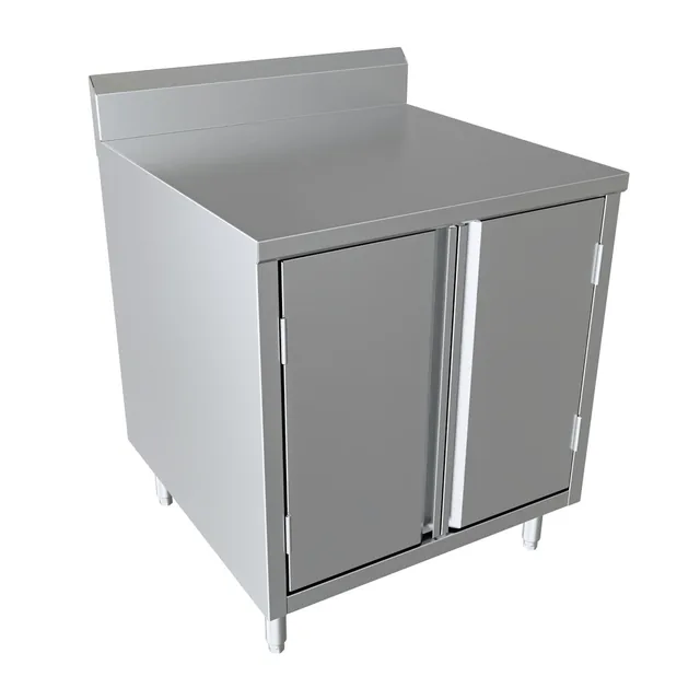 BK Resources CSTR5-3030H — Cabinet Base Work Table, 30"W x 30"D x 39.75"H, stainless steel