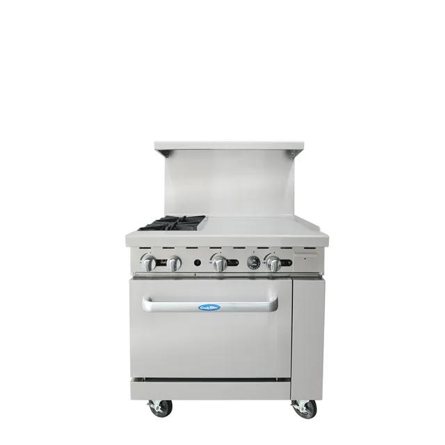 Atosa AGR-2B24GR — Commercial Range, 36"W x 31"D