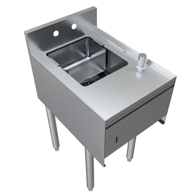 BK Resources UB4-21-1012HST-15 — Underbar Unit, stainless steel
