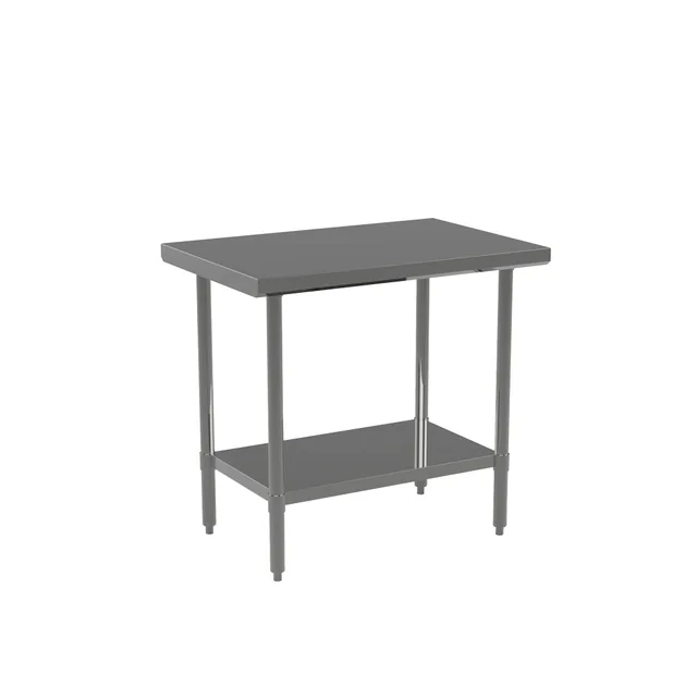 Atosa ST2424EC — Undershelf Work Table, 24"W x 24"D, 18-ga 430 stainless
