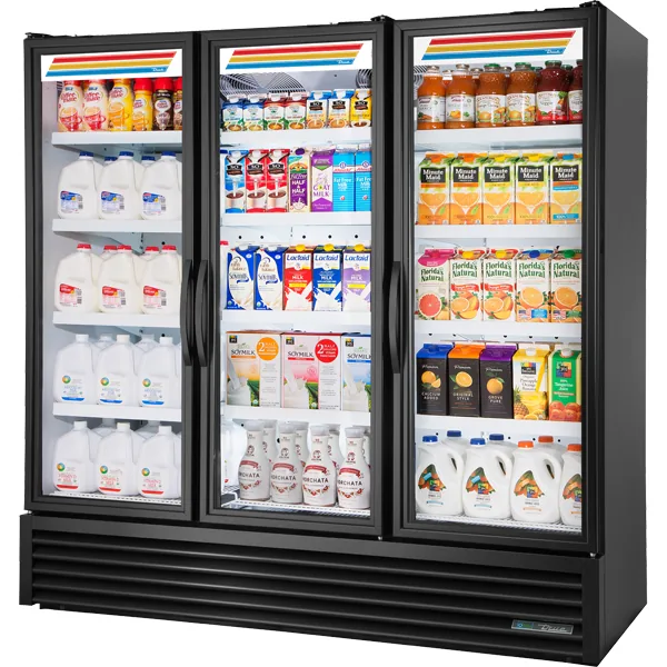 True FLM-81~TSL01 — Reach-In Refrigerator with 3 Glass Doors, 80.75"W x 30.38"D x 79"H, 67.3 cu ft
