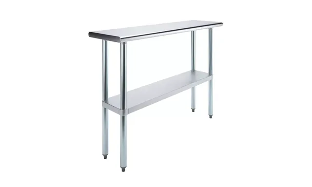 AmGood AMGWT-1448 — Work Table, 48"W x 14"D, 18-ga 430 stainless steel