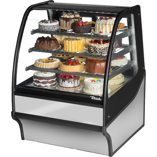 True TDM-R-36-GE/GE-S-S — Glass-Door Merchandiser with 2 Doors, 39"W x 36.25"D