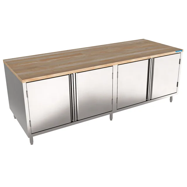 BK Resources CMT-3696H2 — Cabinet Base Work Table, 96"W x 36"D x 34.75"H, stainless steel
