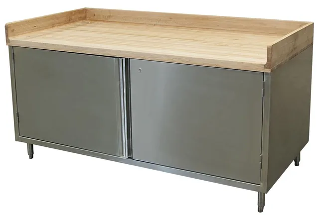 BK Resources CMBT-3672HL — Cabinet Base Work Table, stainless steel