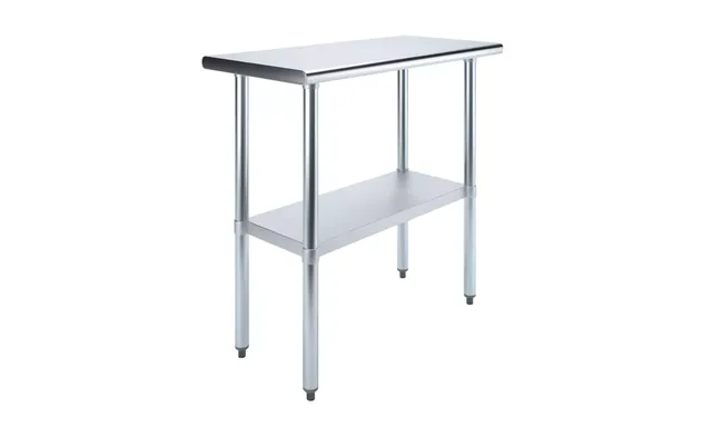 AmGood AMGWT-1836 — Work Table, 36"W x 18"D, 18-ga 430 stainless steel