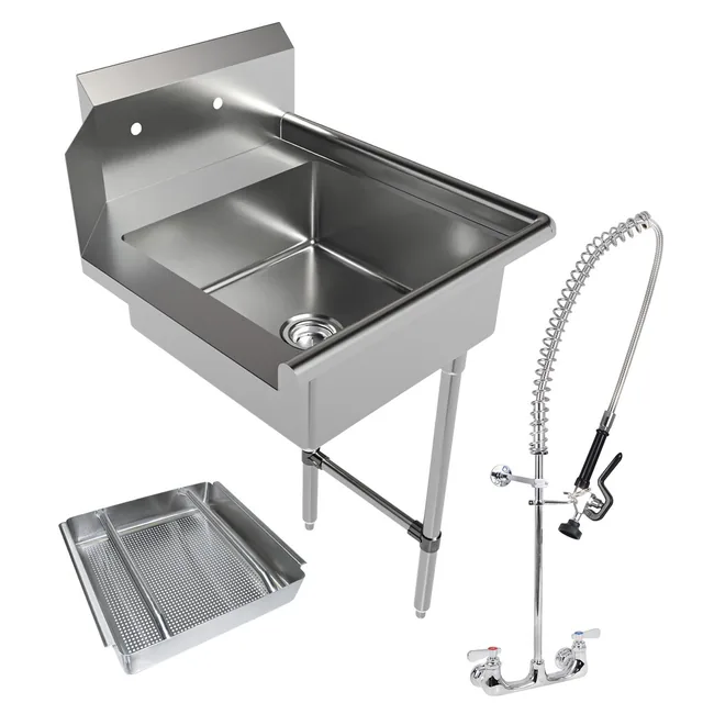 BK Resources BKSDT-26-R-SS-P3-G — Dish Table, 26" wide, 18-ga
