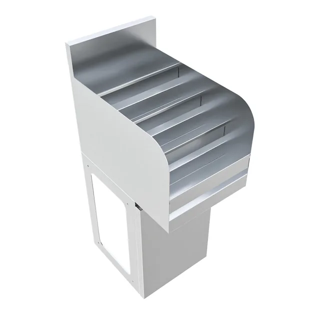 BK Resources UBB-18-LD12 — Underbar Liquor Display, 12"W x 18"D, 18-ga 304 stainless steel