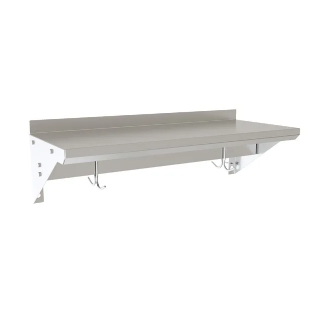 BK Resources BKWS-1230-PR — Wall Shelf, 30"W x 12"D, stainless steel