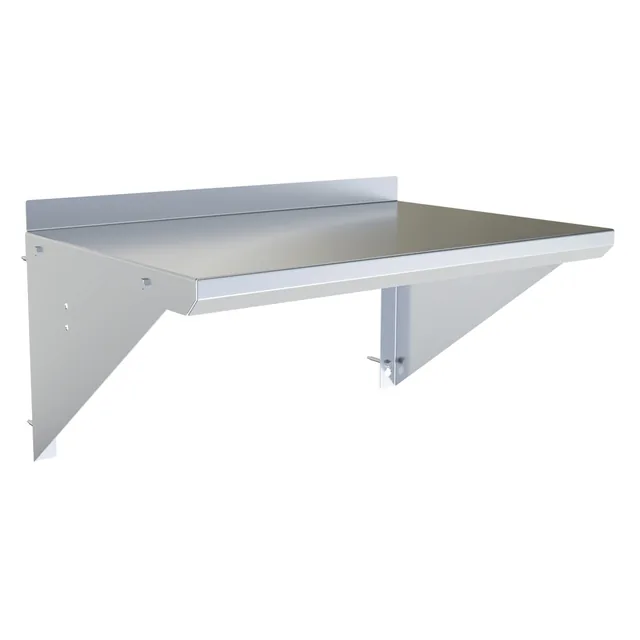 BK Resources BKWS-1624 — Wall Shelf, 24"W x 16"D, 18-ga 304 stainless steel