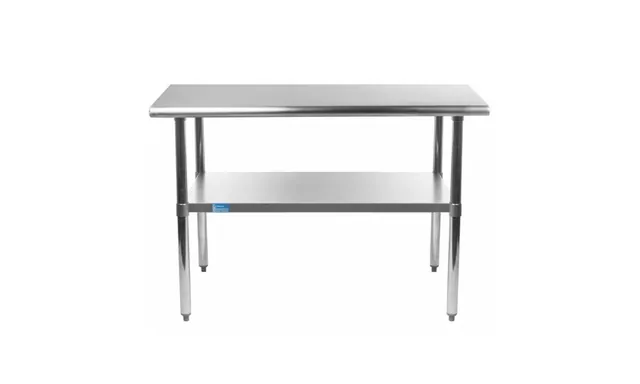 AmGood AMGWT-3648 — Work Table with Undershelf, 18-ga 430 stainless steel