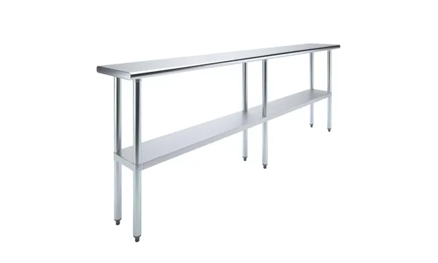 AmGood AMGWT-1496 — Work Table, 96"W x 14"D, 18-ga 430 stainless steel