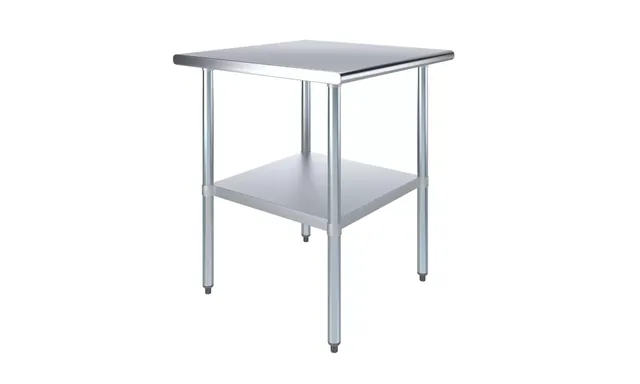 AmGood AMGWT-3030 — Work Table, 30"W x 30"D, 18-ga 430 stainless steel