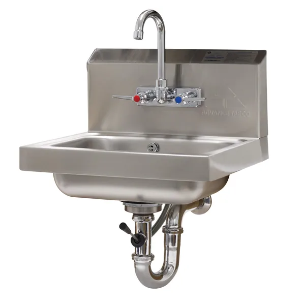 Advance Tabco 7-PS-49 — Hand Sink, 16"W x 14"D, 18-ga stainless steel